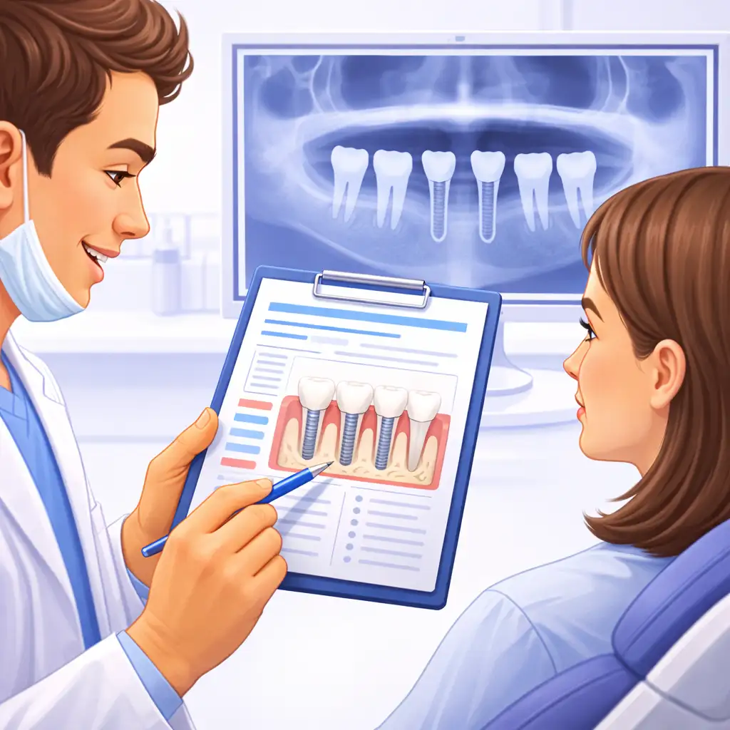 Plan leczenia implantami zębów w Lublinie-RTG przed implantem zęba-Klinika Pięknego Uśmiechu