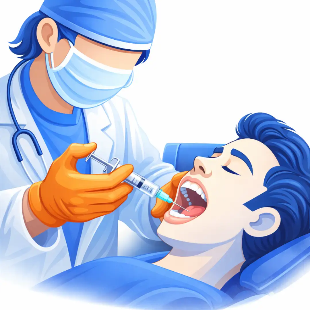 Znieczulenie miejscowe przed chirurgicznym usunięciem ósemki