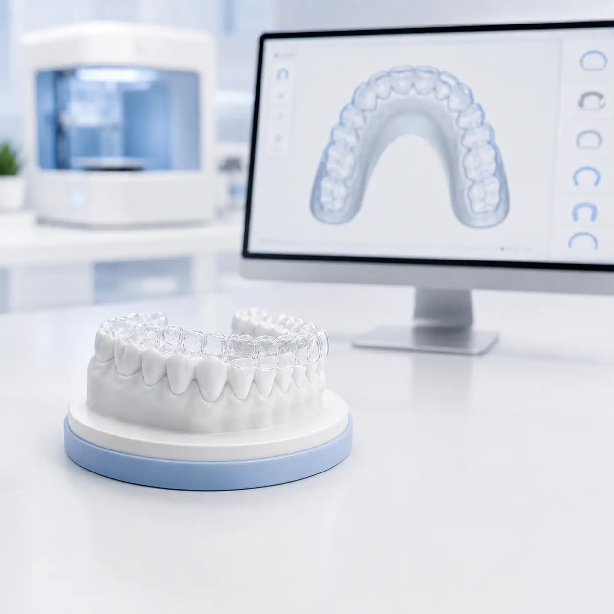 Leczenie Invisalign krok po kroku-Etap 3-przygotowanie indywidualnych nakładek-dr Marzena Pucek-Klinika Pięknego Uśmiechu Lublin