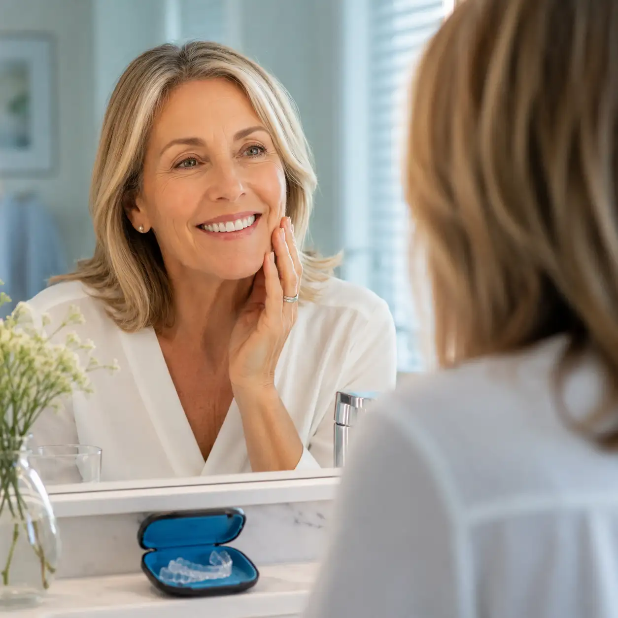 Leczenie Invisalign krok po kroku-Etap 5-retencja po zakończeniu leczenia-dr Marzena Pucek-Klinika Pięknego Uśmiechu Lublin